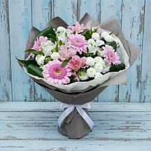 Букет цветов из:  Герберы, Альстромерии и Хризантемы #REPLACE_PRED# Широковский