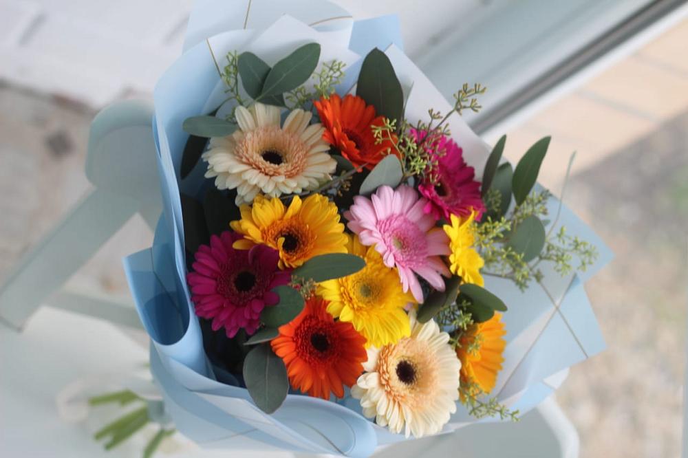 Букет цветов из: Герберы в Широковский