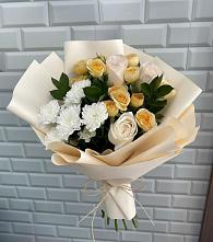 Букет цветов из:  Розы и Хризантемы в Широковский