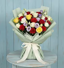 Букет цветов из:  Розы в Широковский