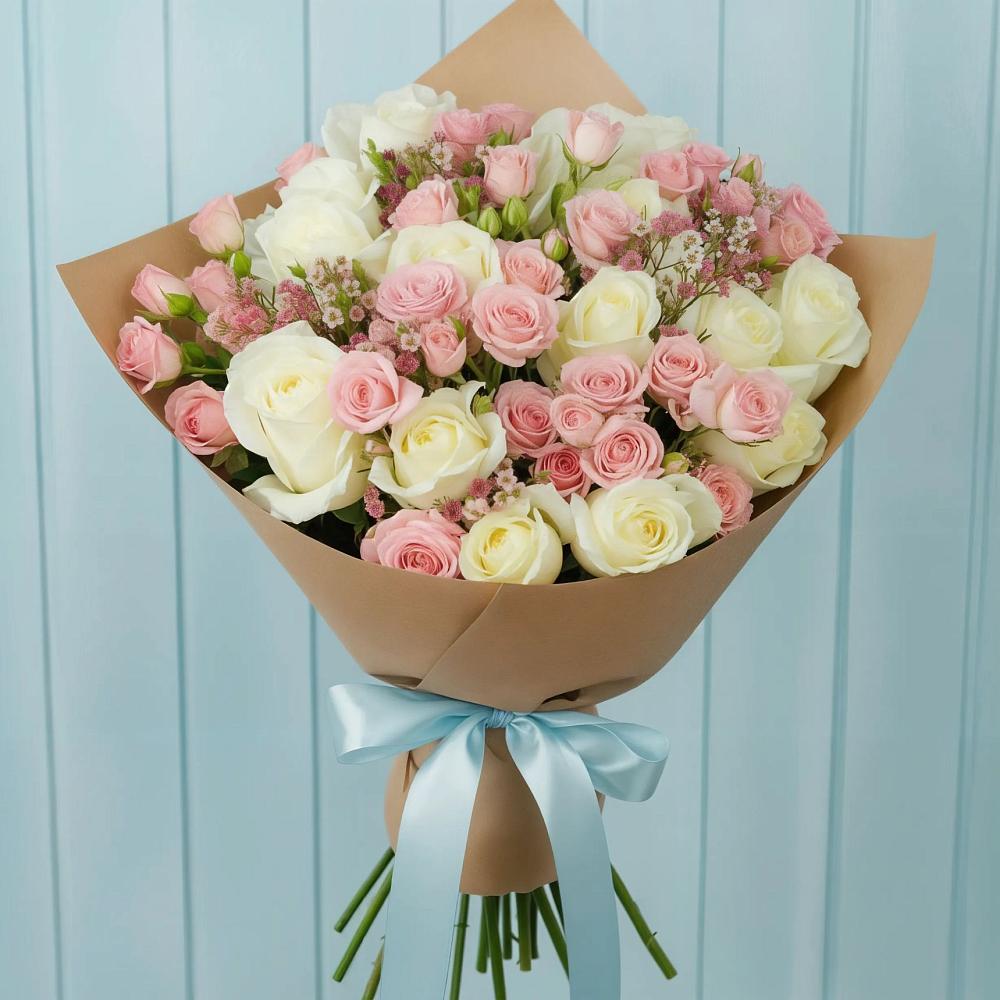 Букет цветов из: Розы в Широковский