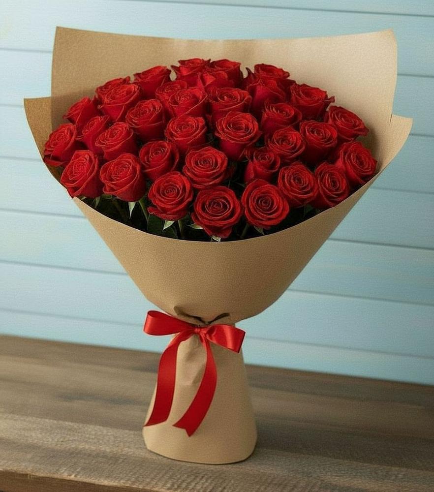 Букет Красные розы Милано в Широковский