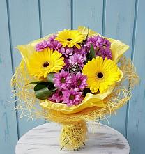 Букет цветов из:  Хризантемы и Герберы в Широковский