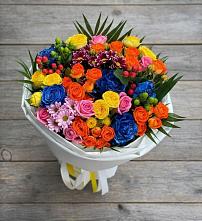 Букет цветов из:  Розы и Хризантемы в Широковский