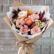Букет цветов из:  Гвоздики, Хризантемы и Розы в Широковский