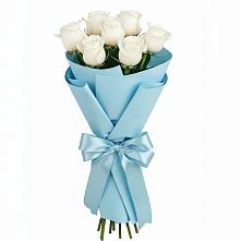 Букет 7 белых роз Проуд #REPLACE_PRED# Широковский