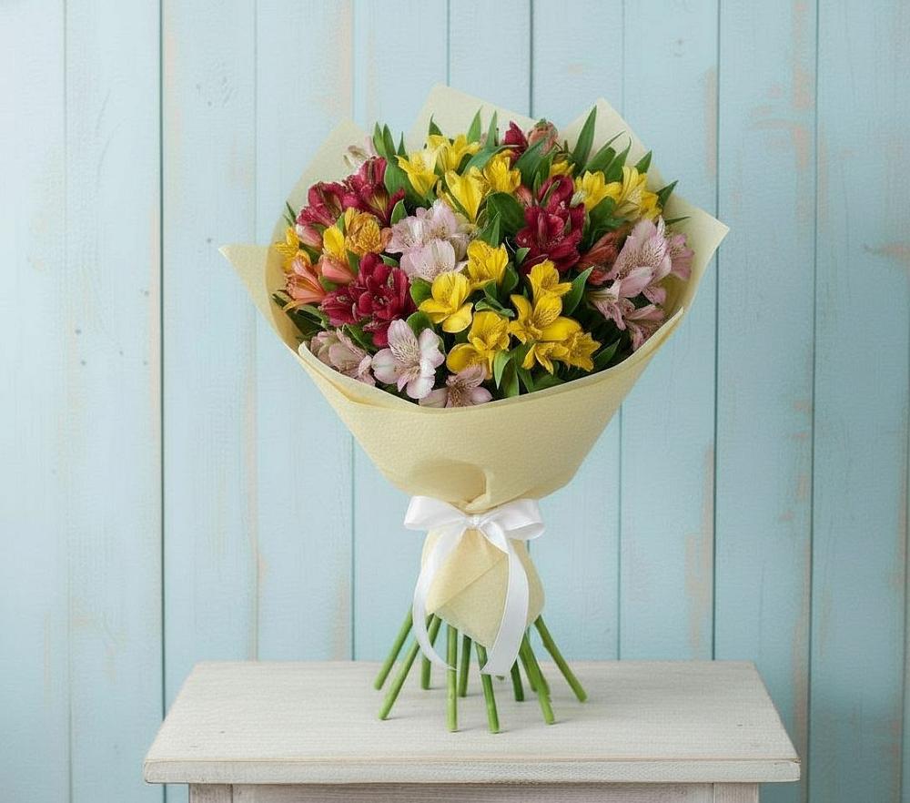 Букет цветов из: Альстромерии в Широковский
