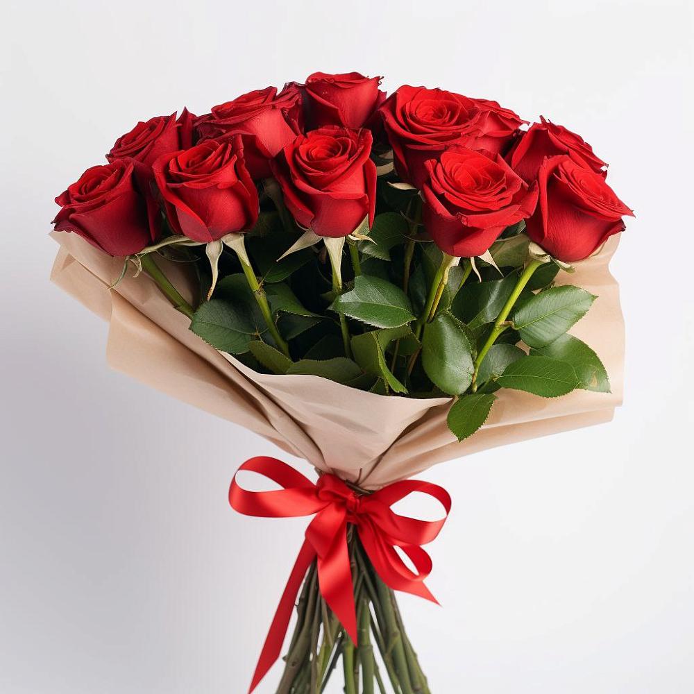 Букет 11 Красных роз Эдлесс Лав в Широковский